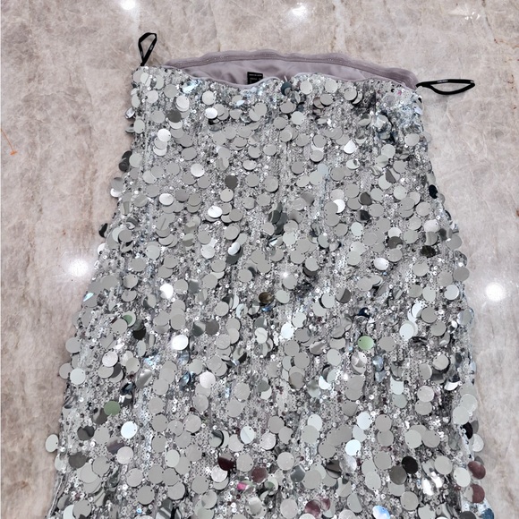 Silver Sequin Women's dress - Picture 3 of 4